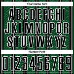 Aangepast zwart-groen-wit gesublimeerd voetbaltenue-shirt Aangepast zwart-groen-wit gesublimeerd voetbaltenue-shirt