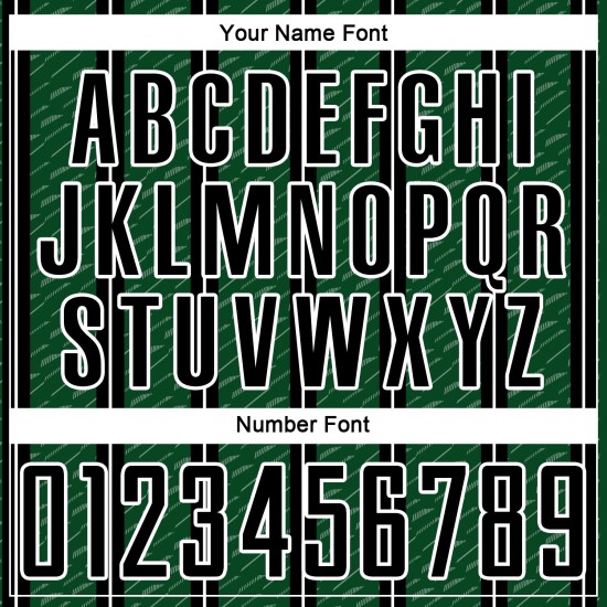 Aangepast zwart-groen-wit gesublimeerd voetbaltenue-shirt Aangepast zwart-groen-wit gesublimeerd voetbaltenue-shirt