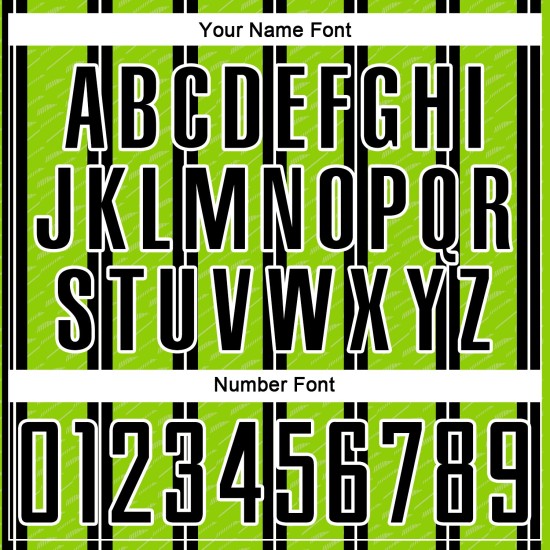 Aangepast zwart neon groen-wit gesublimeerd voetbaltenue-shirt Aangepast zwart neon groen-wit gesublimeerd voetbaltenue-shirt