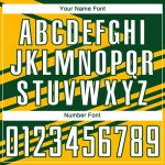 Aangepast goud-wit-groen sublimatie voetbaltenue-shirt Aangepast goud-wit-groen sublimatie voetbaltenue-shirt