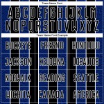 Aangepast zwart koninklijk-wit voetbaltenue sublimatieshirt Aangepast zwart koninklijk-wit voetbaltenue sublimatieshirt