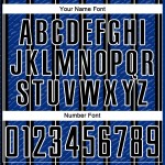 Aangepast zwart koninklijk-wit voetbaltenue sublimatieshirt Aangepast zwart koninklijk-wit voetbaltenue sublimatieshirt