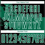 Aangepast zwart Kelly Groen-wit Splash Sublimatie Voetbaltenue Jersey Aangepast zwart Kelly Groen-wit Splash Sublimatie Voetbaltenue Jersey