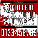 Aangepast rood wit-zwart sublimatie voetbaltenue shirt Aangepast rood wit-zwart sublimatie voetbaltenue shirt