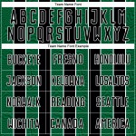 Aangepast zwart Kelly Groen-Wit Lijn Sublimatie Voetbaltenue Jersey Aangepast zwart Kelly Groen-Wit Lijn Sublimatie Voetbaltenue Jersey