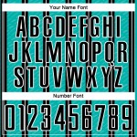 Aangepast zwart aqua-wit gesublimeerd voetbaltenue-shirt Aangepast zwart aqua-wit gesublimeerd voetbaltenue-shirt
