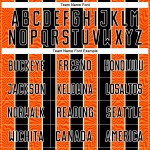 Aangepast zwart oranje-wit gesublimeerd voetbaltenue-shirt Aangepast zwart oranje-wit gesublimeerd voetbaltenue-shirt