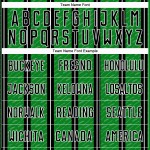 Aangepast zwart grasgroen-wit gesublimeerd voetbaltenue-shirt Aangepast zwart grasgroen-wit gesublimeerd voetbaltenue-shirt